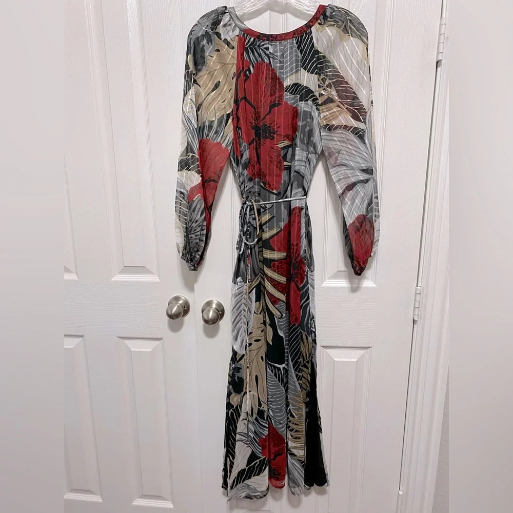 NWT TOMMY BAHAMAHibiscus Romance Midi Dress - Picture 11 of 11